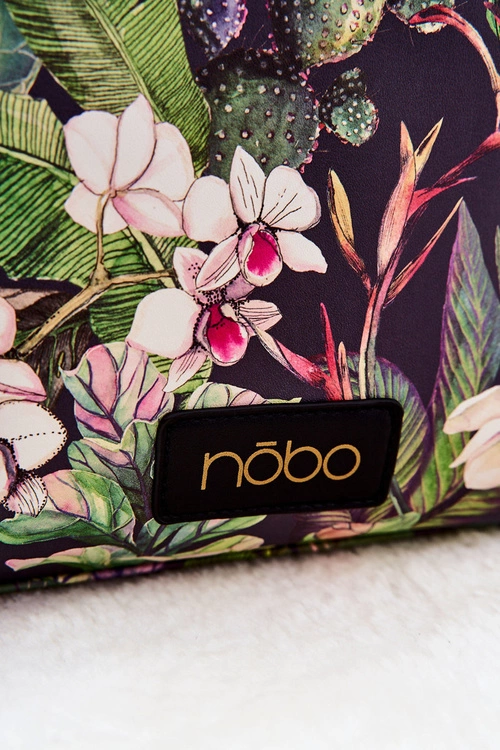 Duża Kosmetyczka NOBO L0030-CM08 Czarno-Zielona