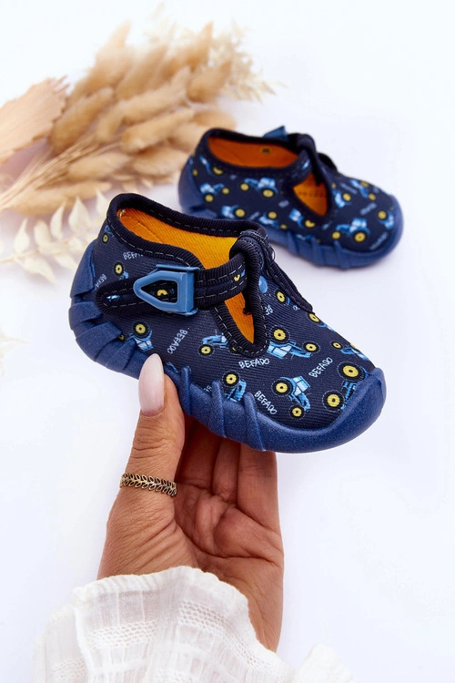 Buty Papcie Befado Chłopięce 110P477 Granatowe