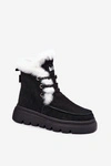 Śniegowce Damskie Z Naturalnego Zamszu Lee Cooper LCJ-25-01-3737 Czarne