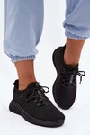 Lekkie Wsuwane Buty Sportowe Damskie Materiałowe Big Star UU274057 Czarne