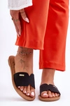 Damskie Wygodne Klapki Na Płaskim Obcasie Czarne Coraline