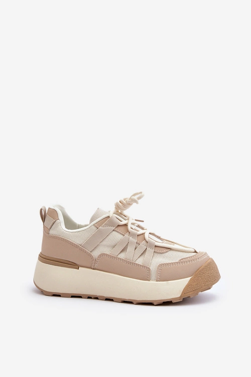 Damskie Buty Sportowe Sneakersy Beżowe Phyrena