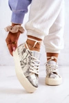 Sneakersy Buty Sportowe Big Star JJ274541 Jasnobeżowe