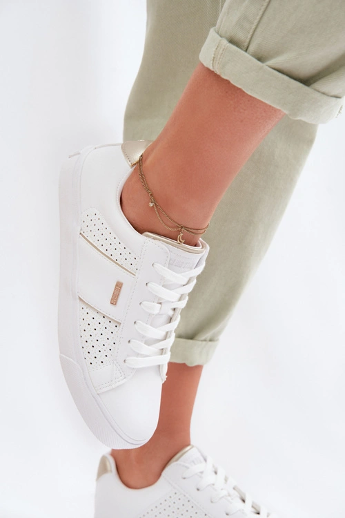 Sneakersy Damskie Ażurowe Big Star TT274291 Białe