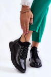 Damskie Lekkie Wsuwane Sneakersy Czarne Soroco