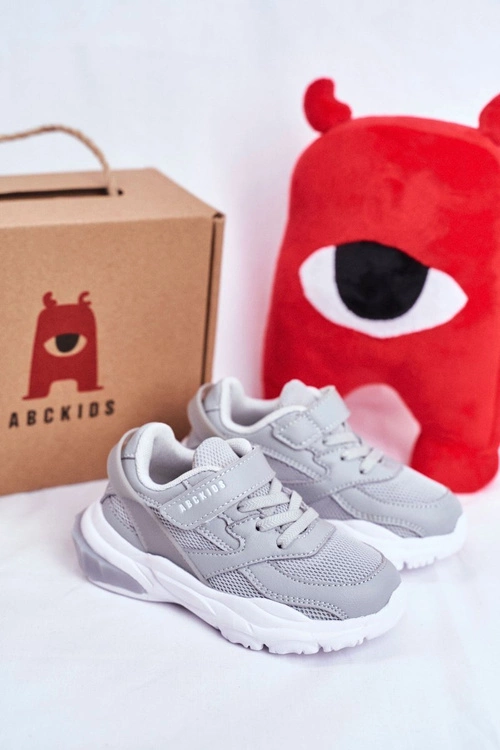 Sportowe Buty Dziecięce Młodzieżowe Szare ABCKIDS B933204077