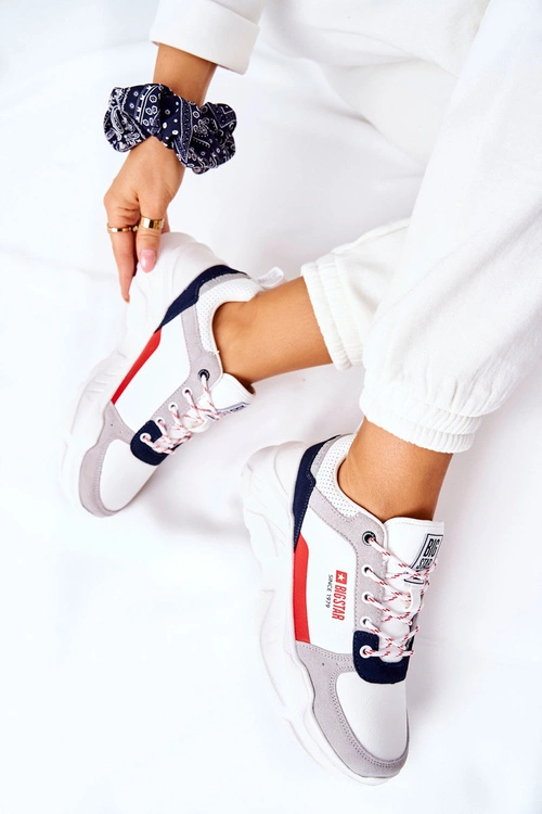 Sportowe Buty Sneakersy Big Star II274283 Białe