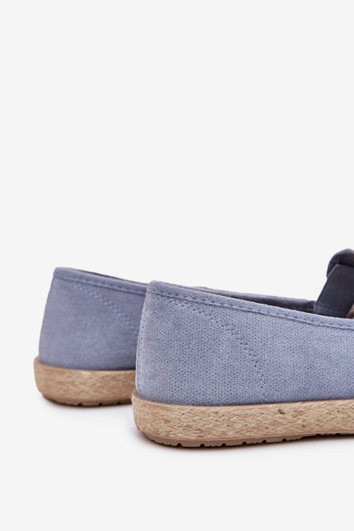 Espadryle Tenisówki Męskie Z Eko Zamszu Niebieskie Lunaria