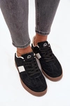 Zamszowe Sneakersy Damskie Vinceza 14029 Czarne