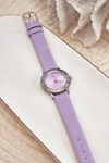 Zegarek Damski Z Fioletowym Paskiem Ernest E62035L 