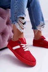 Obuwie Sportowe Damskie Big Star Czerwone DD274622