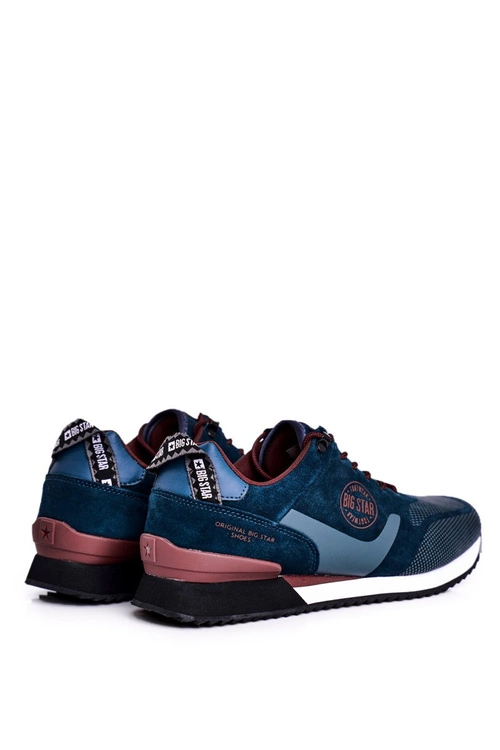 Sportowe Męskie Buty Sneakersy Big Star Zielone GG174549