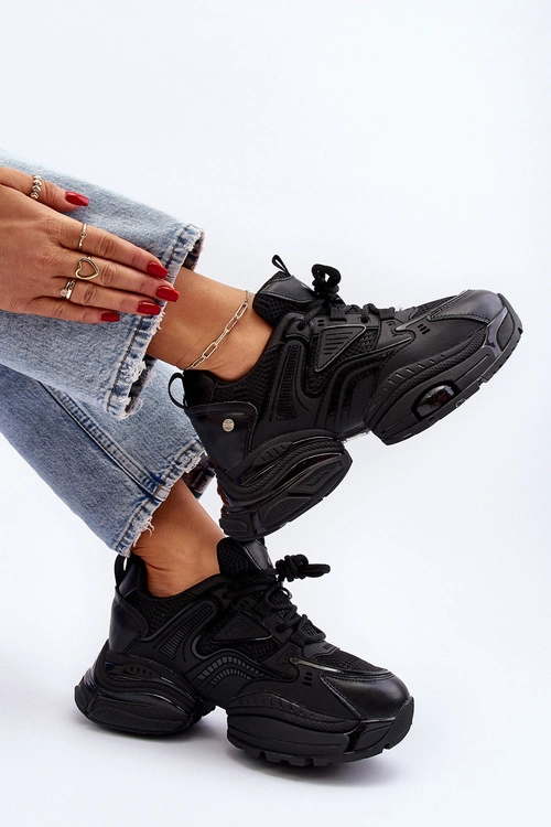 Sneakersy Na Masywnej Podeszwie GOE NN2N4045 Czarne