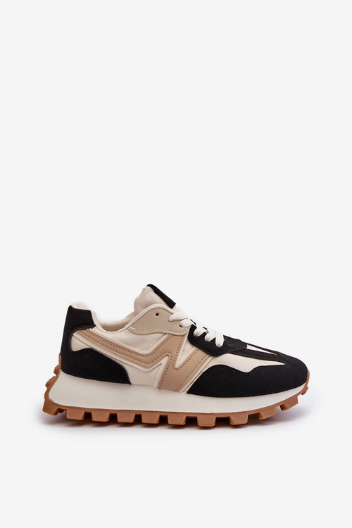 Sneakersy Buty Sportowe Damskie Czarne Kalelia