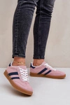 Sneakersy Damskie Niskie Różowe Ennorwen