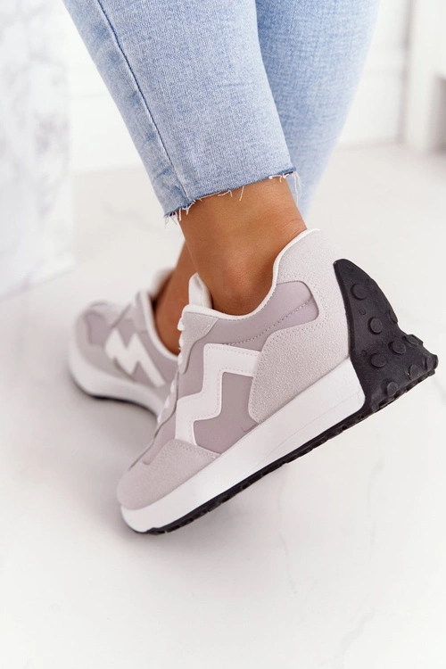 Damskie Sportowe Buty Sneakersy Szare Move On