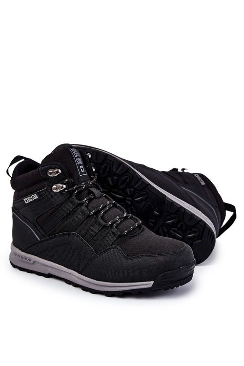 Męskie Buty Trekkingowe Ocieplane Big Star KK174371 Czarne