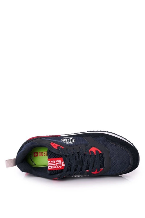 Męskie Sportowe Buty Memory Foam Big Star HH174240 Granatowe