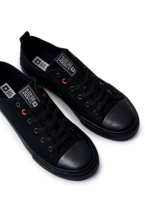 Męskie Materiałowe Trampki BIG STAR JJ174003 Czarne