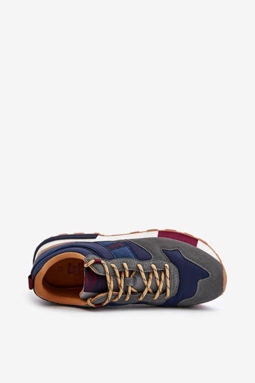 Ocieplane Sneakersy Męskie Lee Cooper LCJ-24-03-3006 Szare