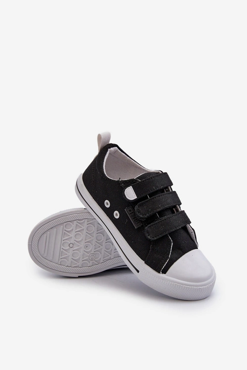 Trampki Dziecięce Na Rzepy Big Star NN374118 Czarne
