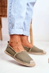 Espadryle Damskie Pleciona Podeszwa Khaki Big Star DD274760