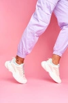 Sportowe Damskie Buty Kolorowe Beżowe Pinner
