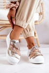 Damskie Skórzane Tenisówki Slip-On Maciejka 05488-11 Białe