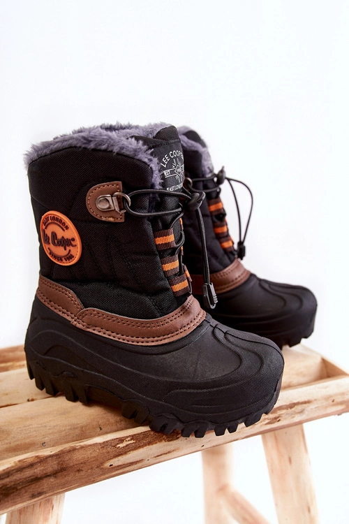 Dziecięce Ocieplane Śniegowce Lee Cooper LCJ-21-44-0524 Czarne