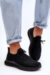 Damskie Wsuwane Materiałowe Sneakersy Czarne Venett