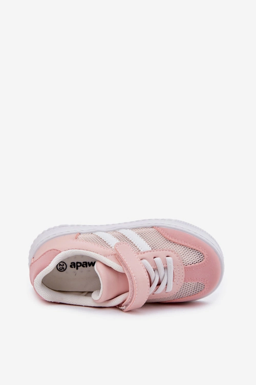 Sneakersy Dziecięce Na Rzep Różowe Sepovia
