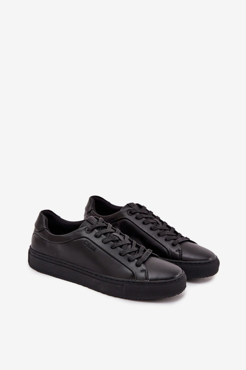 Skórzane Trampki Sneakersy Męskie Big Star SS174121 Czarne