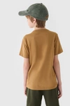 Koszulka T-Shirt Z Nadrukiem Dla Chłopca 4F 4FJWAW24TTSHM1553-74S Żółta