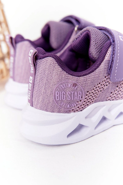 Dziecięce Sportowe Buty Sneakersy Big Star HH374183 Fioletowe