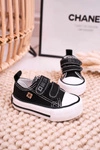Dziecięce Trampki Na Rzepy BIG STAR HH374096 Czarne
