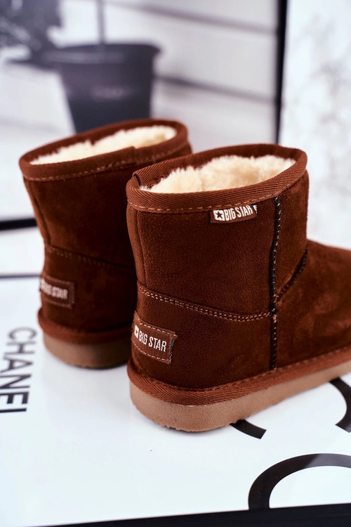 Dziecięce Botki Big Star Śniegowce Camel GG374082