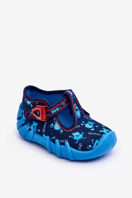Buty Papcie Befado Chłopięce 110P476 Niebieskie