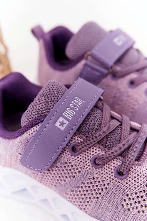Dziecięce Sportowe Buty Sneakersy Big Star HH374183 Fioletowe