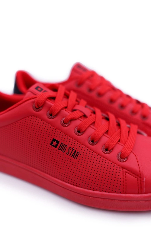 Trampki Męskie Big Star Sportowe Czerwone DD174390