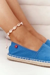 Espadryle Na Plecionej Podeszwie Big Star DD274A152 Niebieskie