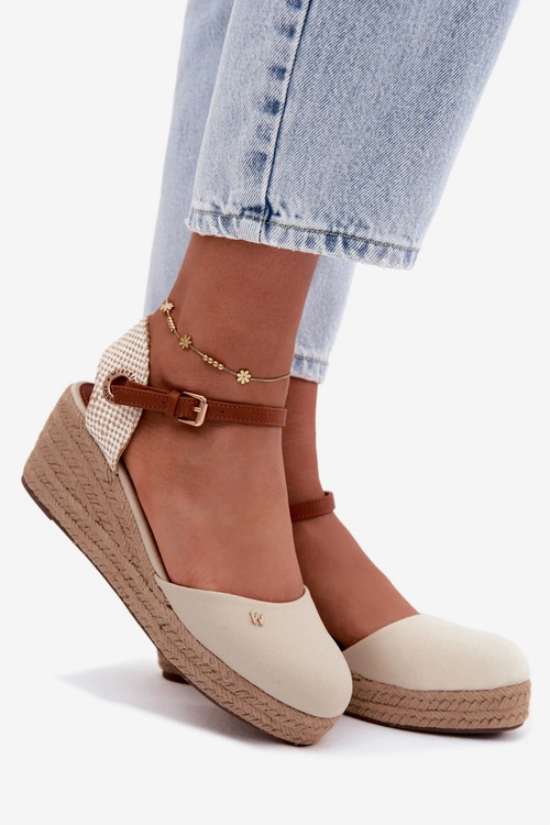 Sandały Espadryle Damskie Na Koturnie Wrangler 20261087-99Q Beżowe