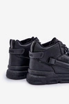Sneakersy Męskie Ocieplane Big Star OO174587 HI-POLLY SYSTEM Czarne