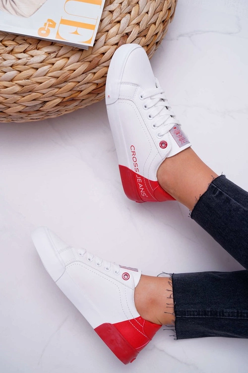 Trampki Damskie Cross Jeans Białe EE2R4016C