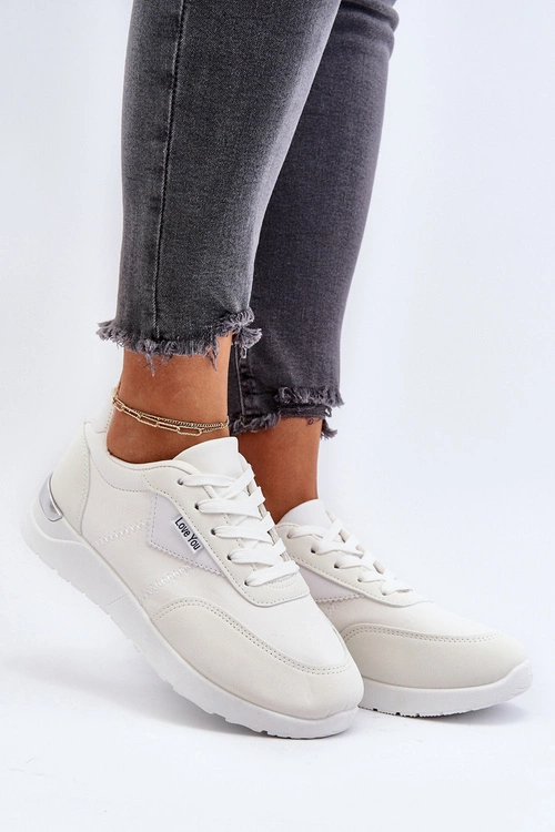 Buty Sportowe Sneakersy Damskie Białe Vovella
