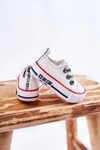 Dziecięce Materiałowe Trampki BIG STAR KK374048 Białe