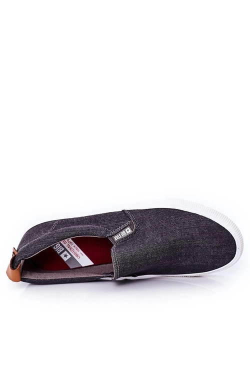Męskie Tenisówki Slip-On Big Star DD174162 Szare