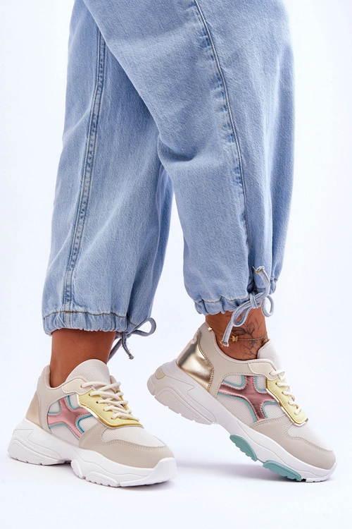 Damskie Sneakersy Sznurowane Multikolorowe Cortes