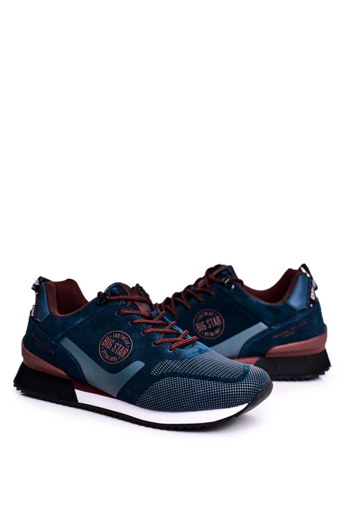 Sportowe Męskie Buty Sneakersy Big Star Zielone GG174549