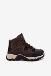 Buty Trekkingowe Męskie Big Star UU174183 HI-Poly System Ciemnobrązowe