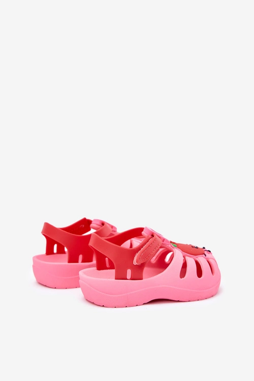 Sandałki Dziecięce Na Rzep Owoce 83615 Ipanema Summer XIV Różowo-Czerwone